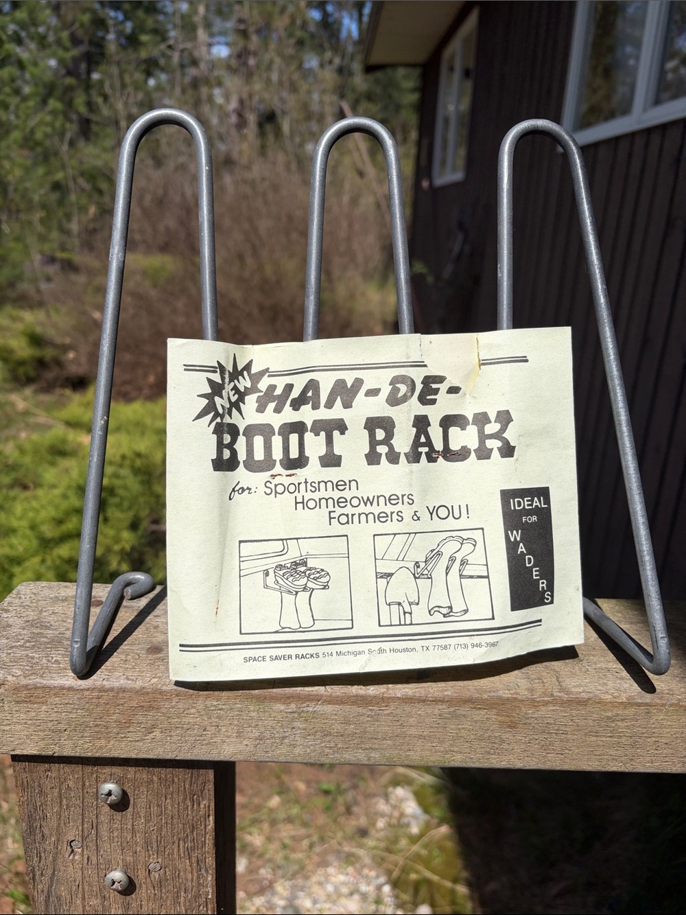 VINTAGE Boot Rack SPACE SAVER RACKS Metal 1 lb. - Picture 2 of 3
